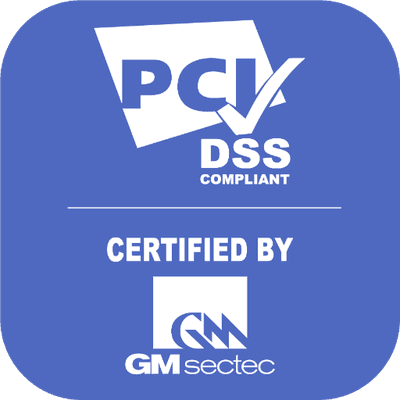 PCI DSS Compliant, certificado por GM Sectec